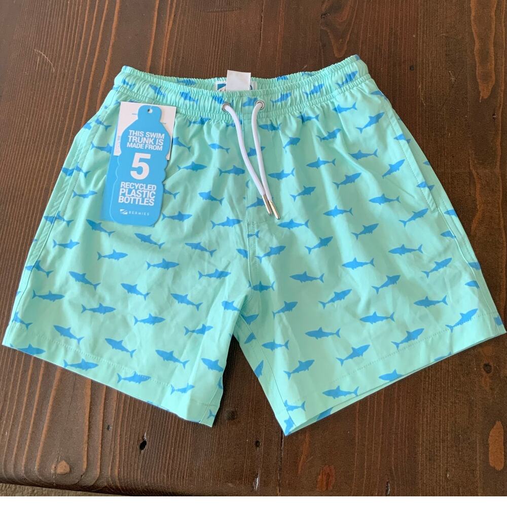 Bermies Great White Youth Swim Trunks NWT size 10‎